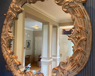 Decorative Gold Round Mirror 