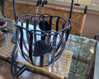 Wrought Iron Basket 