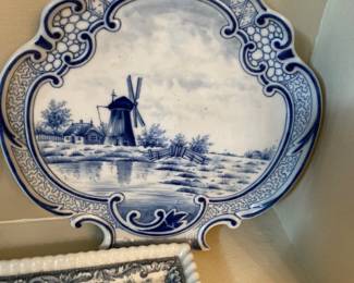 Dutch Delft Blue and White Porcelain, 1898