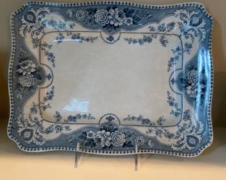 Antique F & Sons Argyle Pattern Platter - late 1800s 
