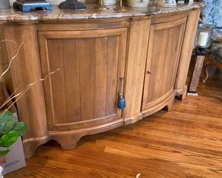 Marble Top Sideboard Buffet/Server