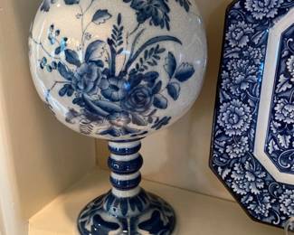 Blue and Manganese Wig Stand