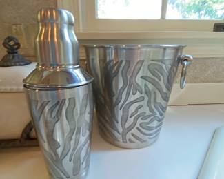 Zebra Pattern Barware