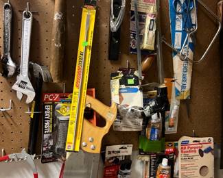 saw, wrench, hammer
