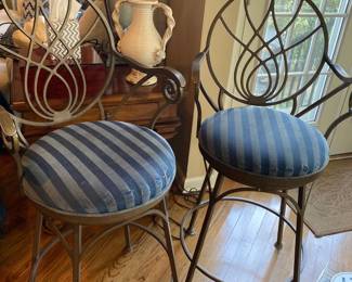 Iron/Upholstered Stools 
