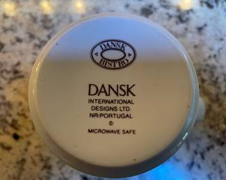 Set of 10 Dansk Bistro Christianshavn Blue Coffee Mugs