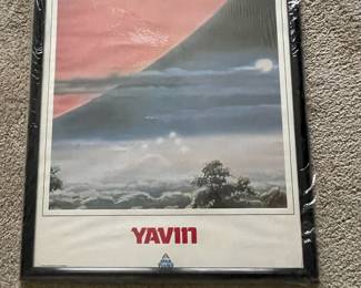 Framed 1986 Yavin Star Tours Poster