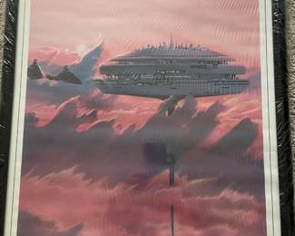 Framed 1986 Bespin Star Tours Poster