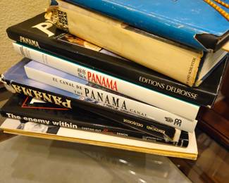 A few of many books on Panama and the Canal Zone