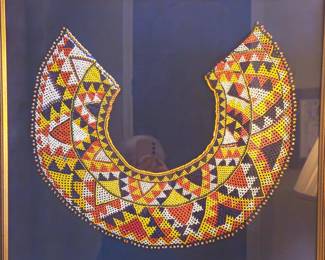 One of three beaded collars from Panama known as Chaquira