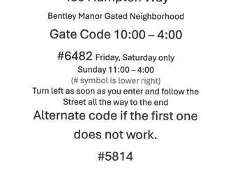 Gate code