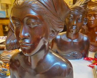 Carved bust from Singapore