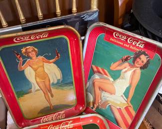 Vtg Coke Trays