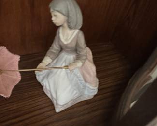Lladro umbrella girl