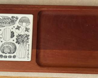 Briard charcuterie tile/wood tray