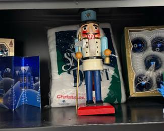 Blue Christmas and nutcracker 