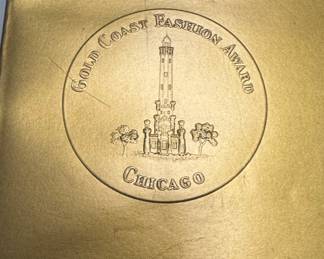 Gold Cost vintage Fashion Awards Show program