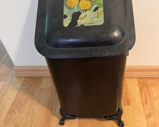 No, It’s an antique coal shuttle for your fireplace ashes. Classy right?