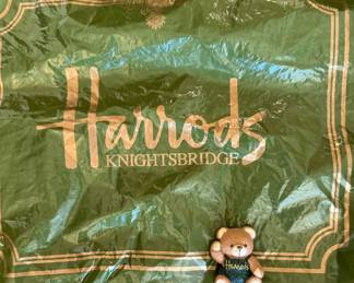Harrods bag and bear