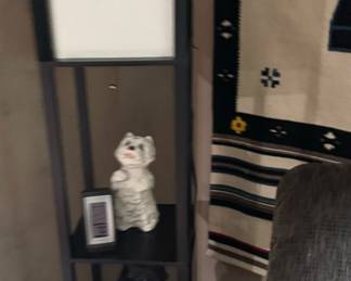 Tall floor lamp, also dogs