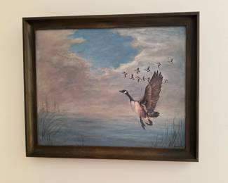 Goose and geese painting