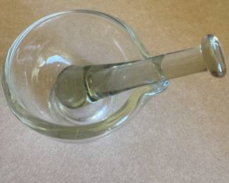 Glass mortar and pestle 