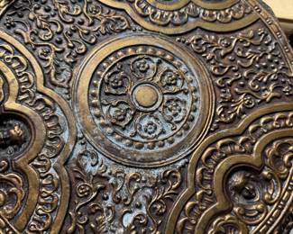 Ornate brass carving