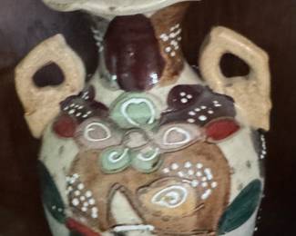 Satsuma Japanese hand painted vase