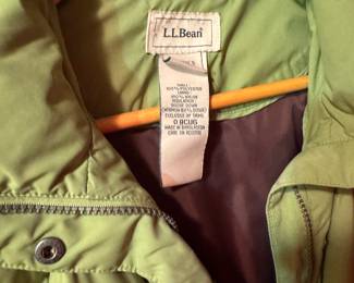 LL Bean Goose Down coat