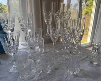 Every size Waterford glasses