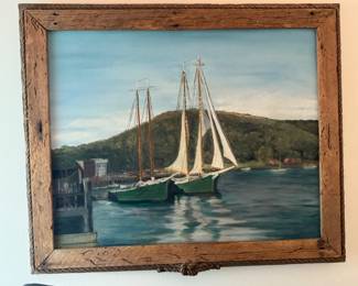 Beautiful sailboat art