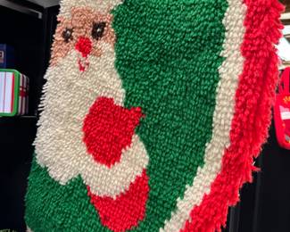 Vintage santa rug