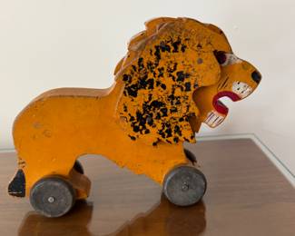 Vintage lion toy