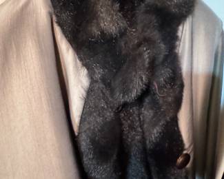 Vintage fur collar jacket