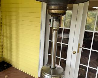 One of three outdoor heaters available 