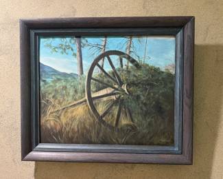 Wagon wheel painting 