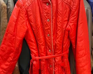 Vintage orange 1970s coat