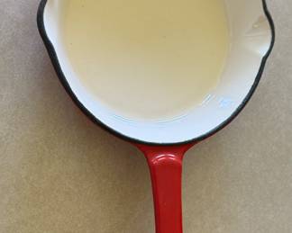 Cast iron enamel pan