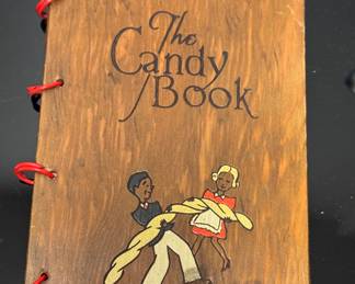 Vintage wood cover Candy Book