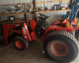 Kioti tractor - not to be confused with Kubota tractors which are more expensive but not necessarily better- Google it.
