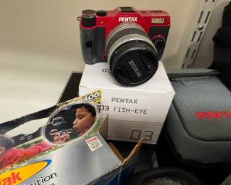 Pentax camera plus lenses