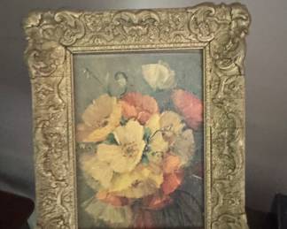 Floral art, beautiful frame