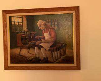 Vintage shoe cobbler art (one of our clients owned a boot store (Jensen’s) in Lake Forest, IL in the 60’s-80’s