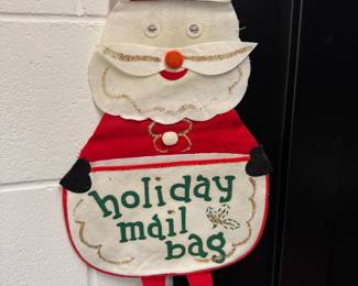 Vintage Holiday Mail bag