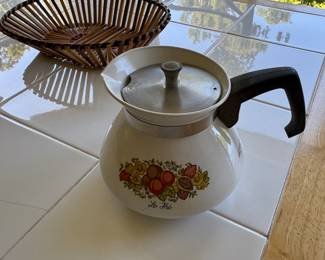 Vintage corning French tea pot