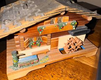 Vintage Swiss chalet music box