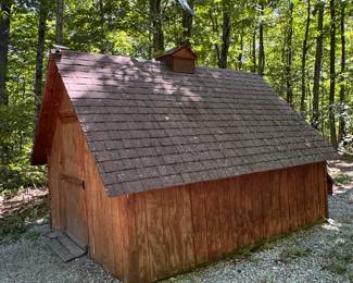Shed (not for sale) full of yard tools