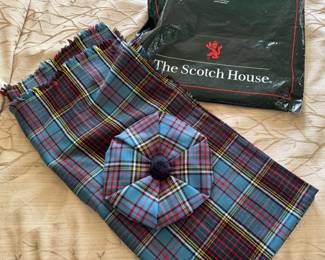 Scottish scarf and hat