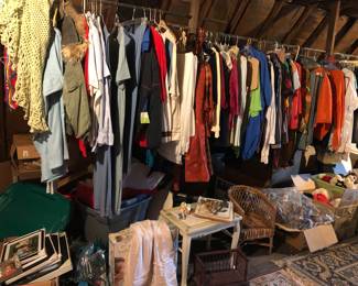 Vintage children’s, young peoples, ladies in attic
