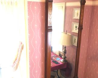 Large pier mirror, antique Victorian